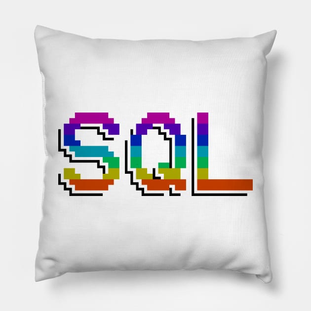 SQL Pillow by BeeHappyTees