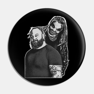 Bray Wyatt On Black - Simple Engraved Pin