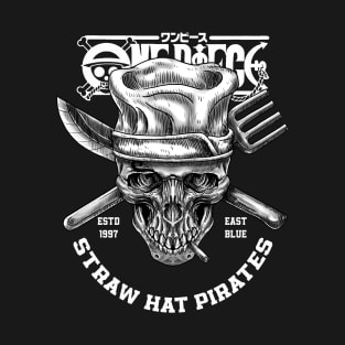 Jolly roger straw hat pirates T-Shirt