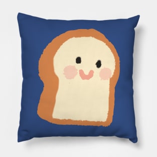 cute happy toast 1 Pillow