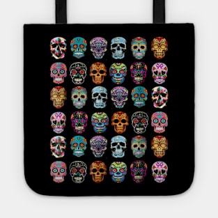 Day of the dead Sugar Skulls Halloween Tote