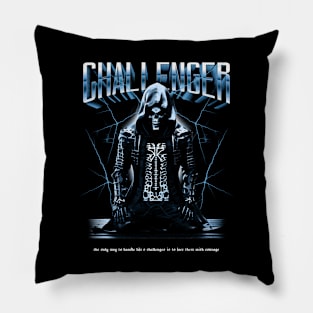 Challenger Skeleton Samurai Pillow