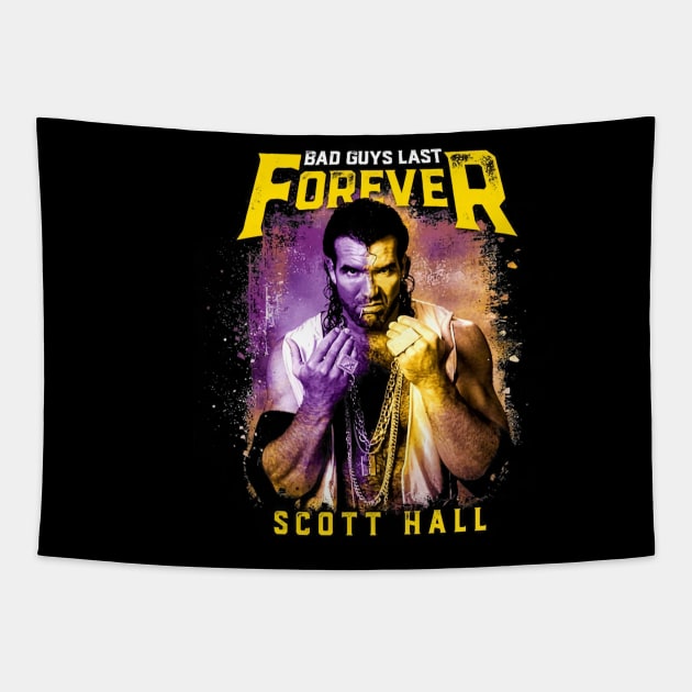 Scott Hall Bad Guys Last Forever Tapestry by Holman