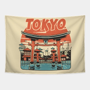 Tokyo, Japanese City Tapestry