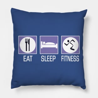 Eat Sleep Fitness Pillow