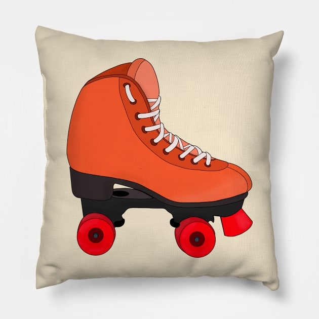 Quad Roller Skate Skating Pillow by DiegoCarvalho