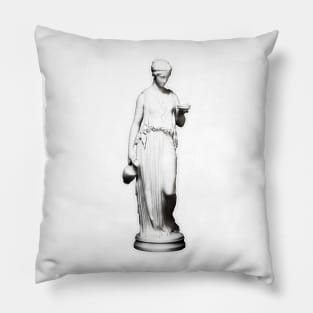 Greek ancient woman statue Pillow