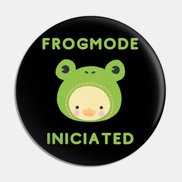 Frog Art - Frogmode Initiated Pin by Double E Design