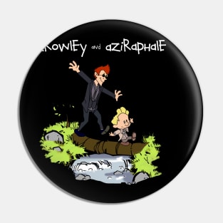Good Omens with Calvin and Hobbes Pin