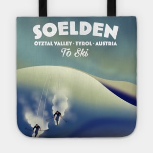 Soelden,Austria, ski poster. Tote