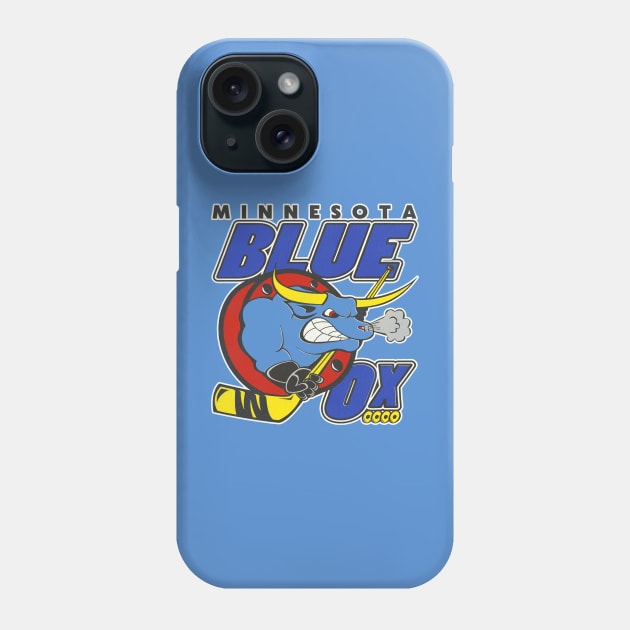 Defunct Minnesota Blue Ox Roller Hockey Phone Case by Defunctland