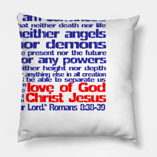 Romans Scripture Tee Pillow