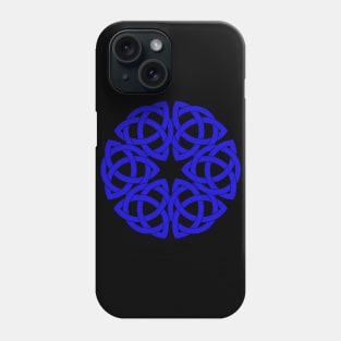 Celtic Knot Circle in Blue Phone Case