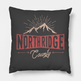 North Ridge logo badge distressed Pillow