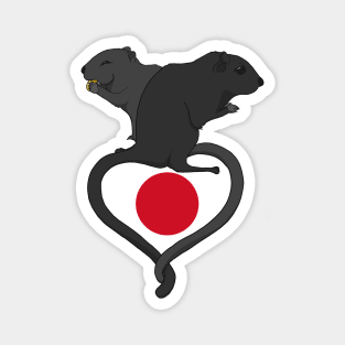 Gerbil Japan (dark) Magnet