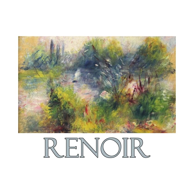 Paysage Bords de Seine (1879) by Pierre-Auguste Renoir by Naves