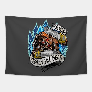 Chainsaw Bear Tapestry