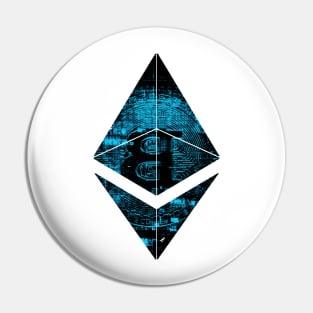 The Flipping Eth Flips Btc Cryptocurrency Blockchain Design Pin