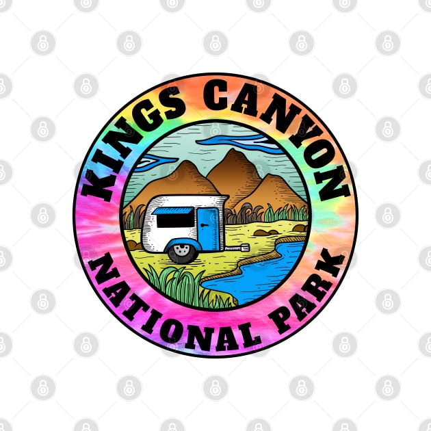 Kings Canyon National Park California Camper Camping Camp Trailer by DD2019