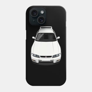 Skyline GTR V Spec R33 - White Phone Case