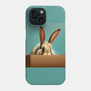 Bunny in a Box Phone Case