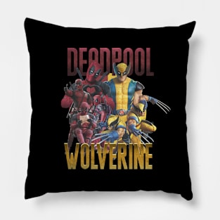 deadp00l and w0lverine vintage bootlag Pillow