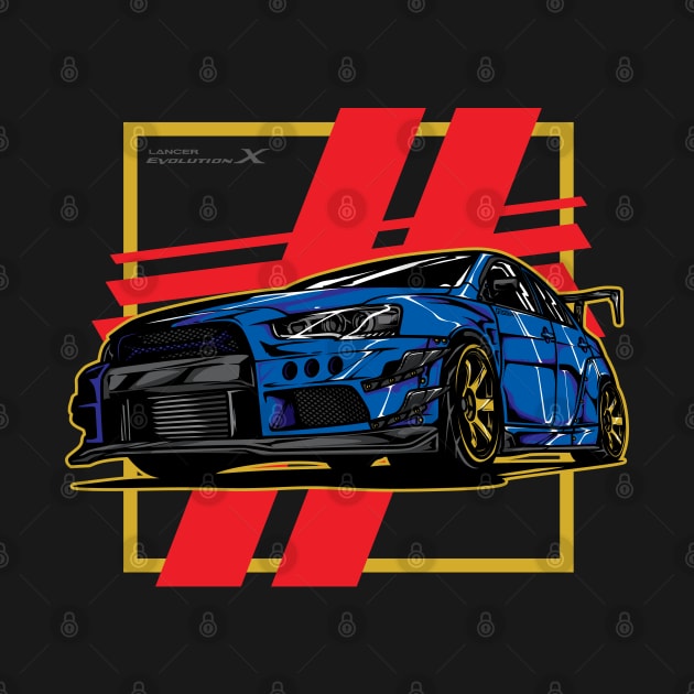 Evolution Evo x Blue by Rockartworks