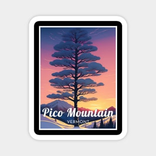 Pico mountain ski - vermont Magnet