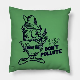 Retro Woodsy Owl Pillow