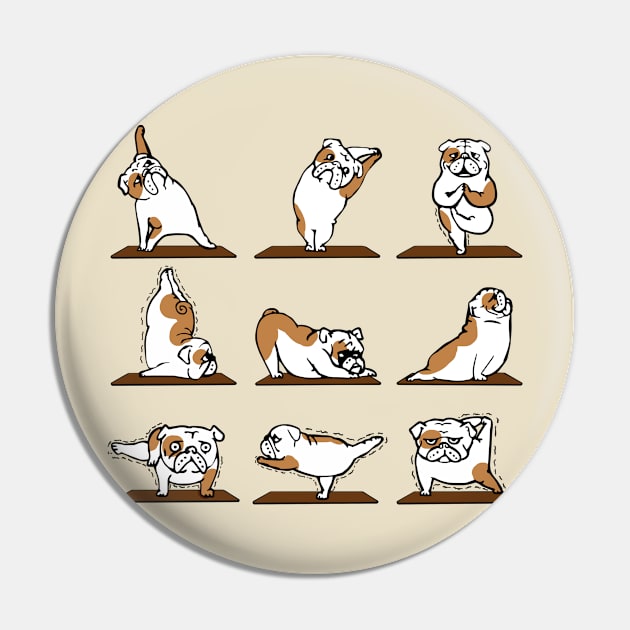 Funny bulldog yoga pose Pin by MasutaroOracle