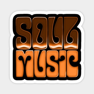 Soul Music --------- Retro Fan Design Magnet