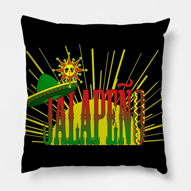 JALAPENO!! Pillow by Zodiart