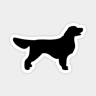 Golden Retriever - black stencil silhouette Magnet