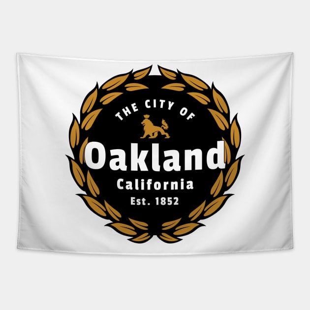 The City of Oakland Tapestry by LocalZonly