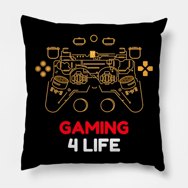 Gaming4Life Pillow by YYMMDD-STORE