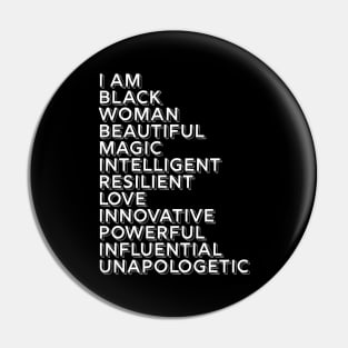 I Am A Powerful Woman, African American, Black History Pin