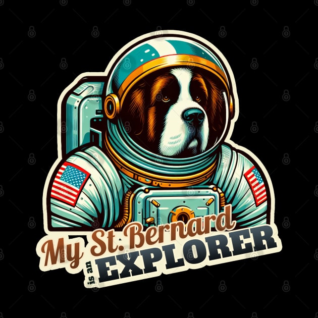 Astronaut St. Bernard by k9-tee