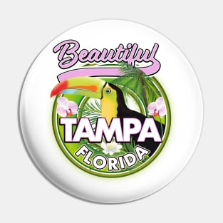 beautiful Tampa florida travel logo Pin