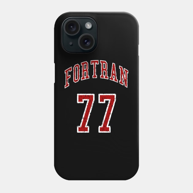 FORTRAN 77 Programming Language Old School Programmer Design Phone Case by geeksta