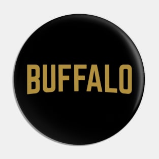 Buffalo City Typography Pin