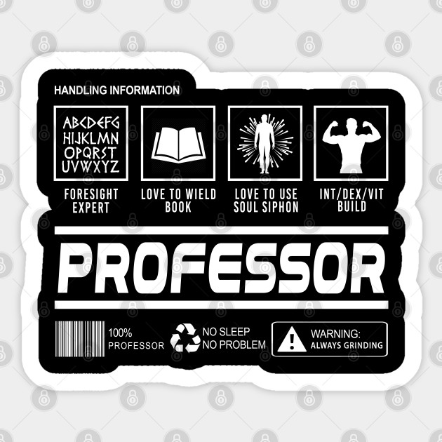 Professor Funny Handling Information Humor Gift Design Professor