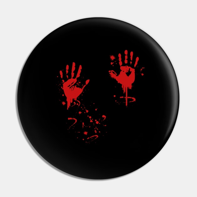 Halloween bloody hands blood splatter gift idea Pin by BurunduXX-Factory