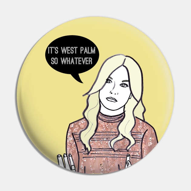 West Palm Pin by Katsillustration