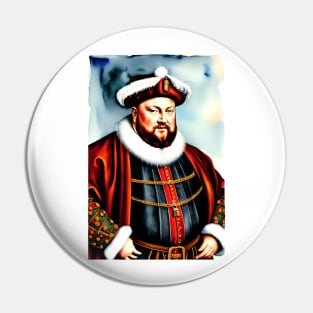 Santa Henry VIII (Celebrity Christmas) Pin