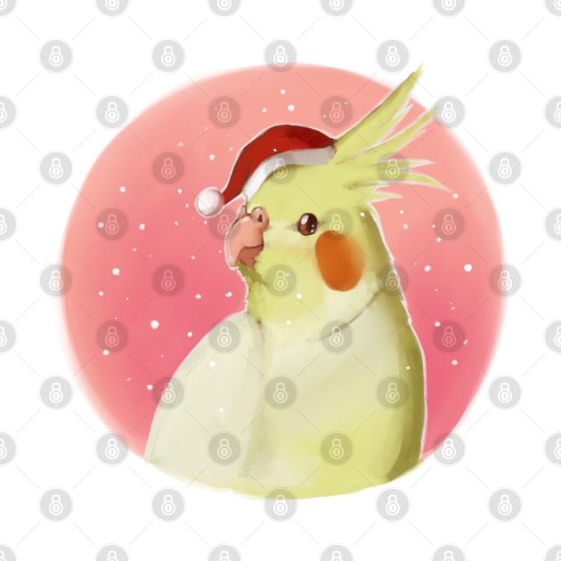 Christmas Cockatiel by Shemii