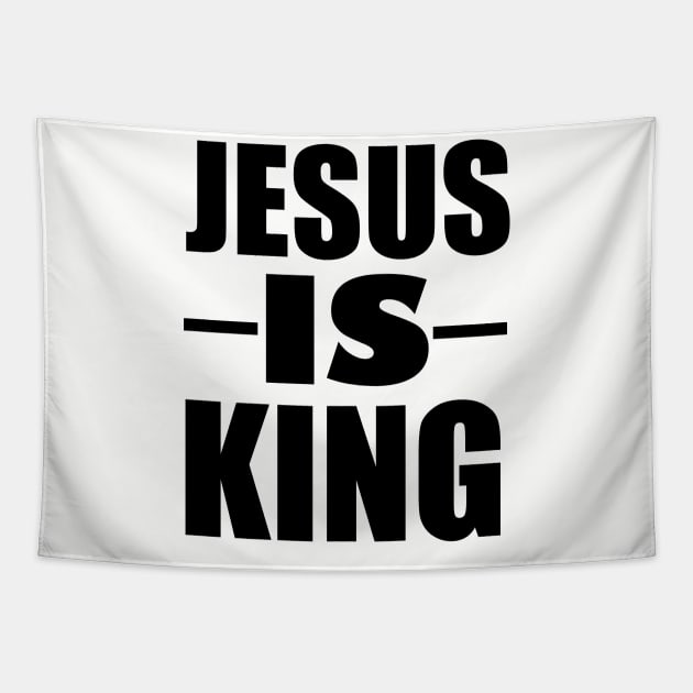 Jesus Is King Tapestry by JackLord Designs 