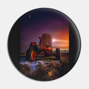 Red Cast Tractor Awakens Pin