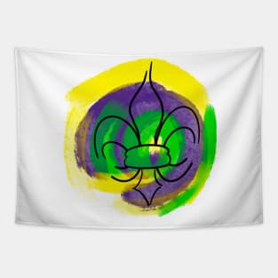 Mardi Gras Fleur de Lis Tapestry