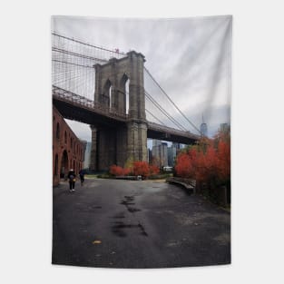 Brooklyn Bridge Autumn NYC Tapestry