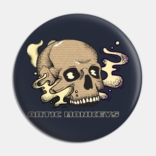 Artic monkeys skull Pin